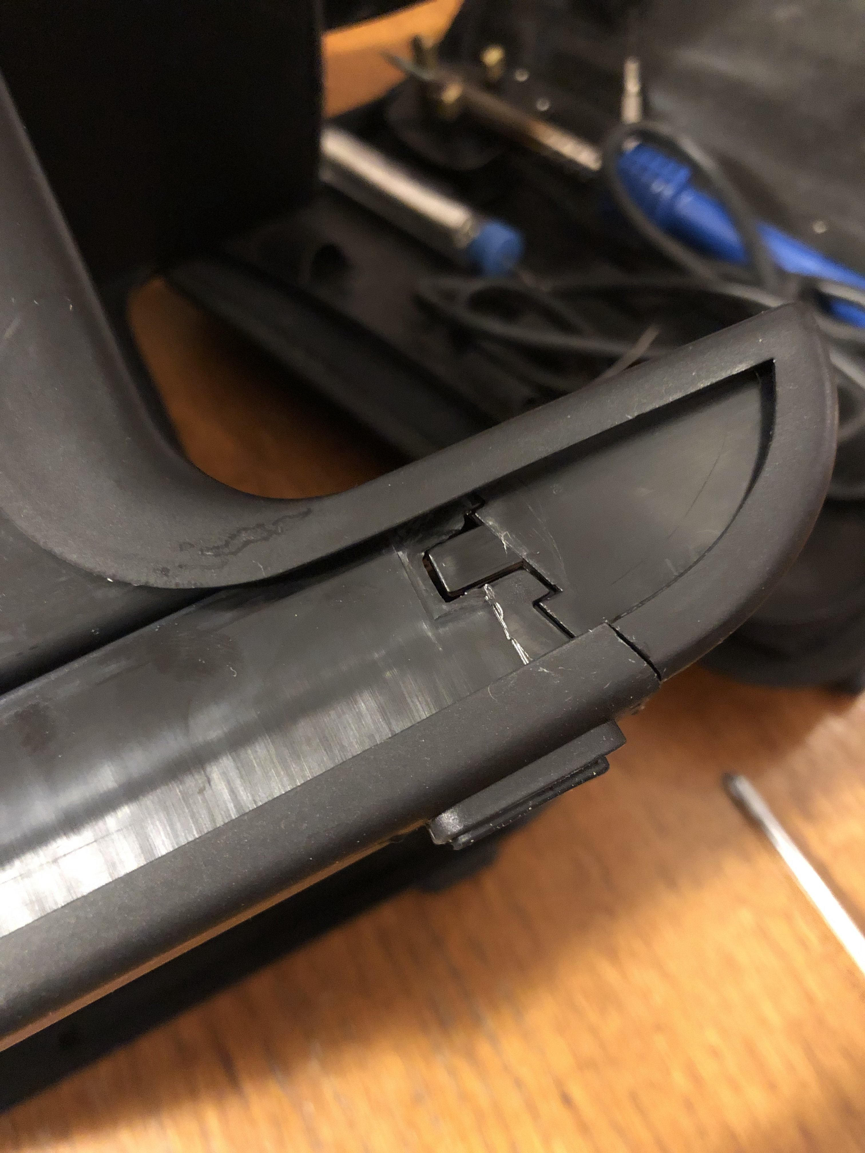 Complex plastic join