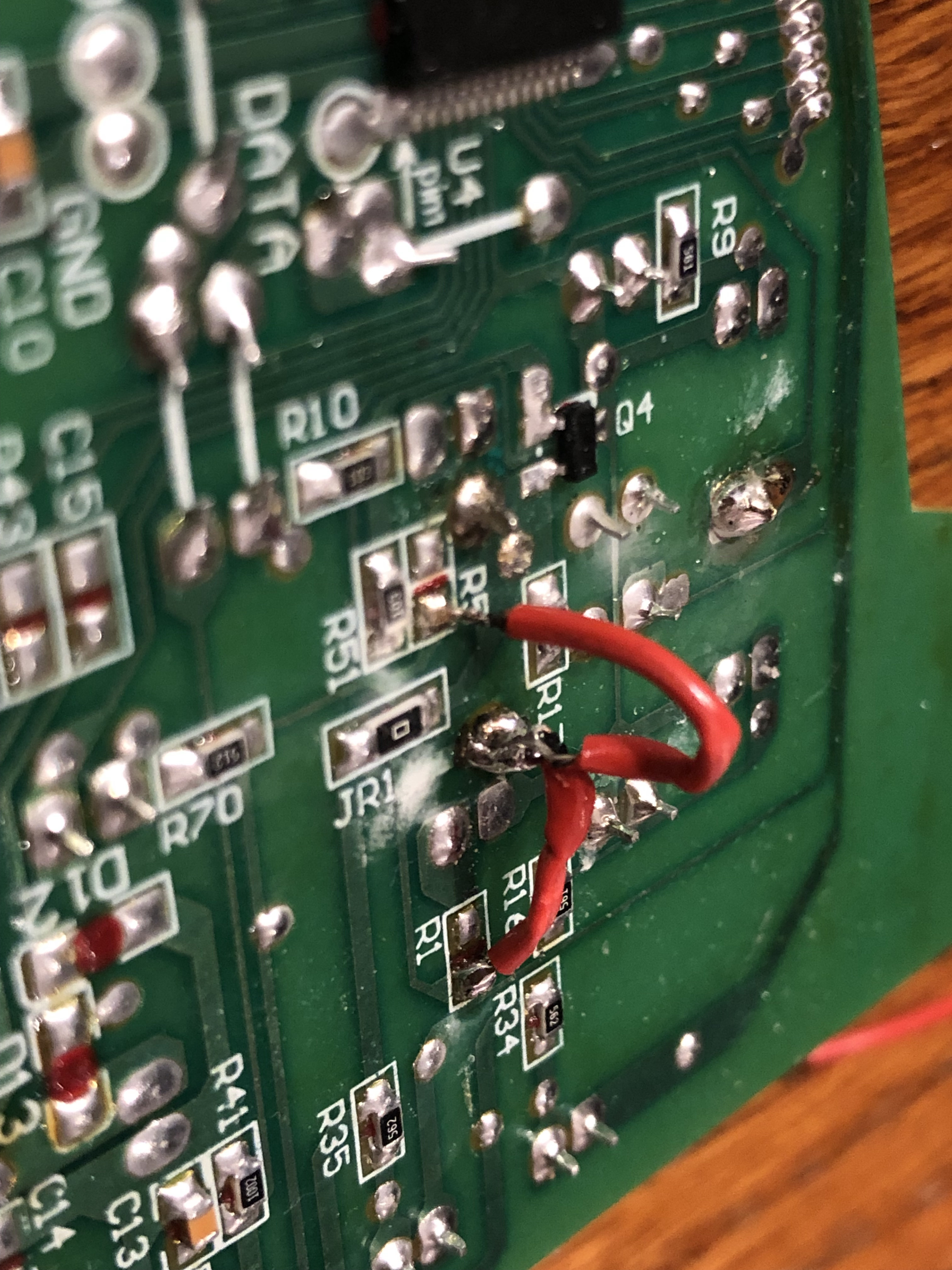 Attaching the other wire